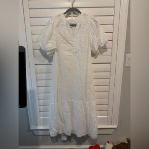 Sweet White Eyelet Dress